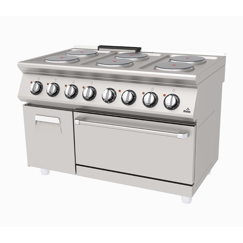 ATALAY AEK-1273 D Kuzine, Elektrikli, 6 Gözlü, Dolaplı, Seri 730
